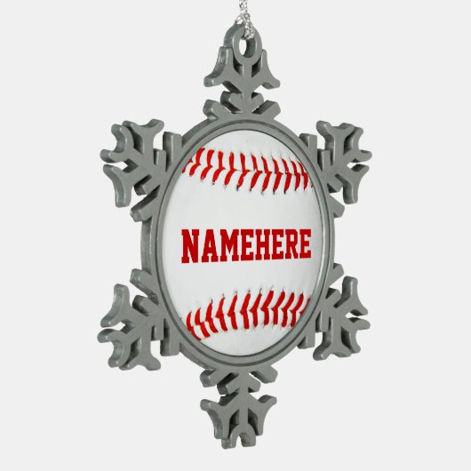 Persoonlijk Baseball Ornament (Links)