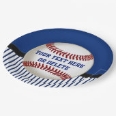 Persoonlijk Baseball Paper Bord Red, White Blue (Gekanteld)