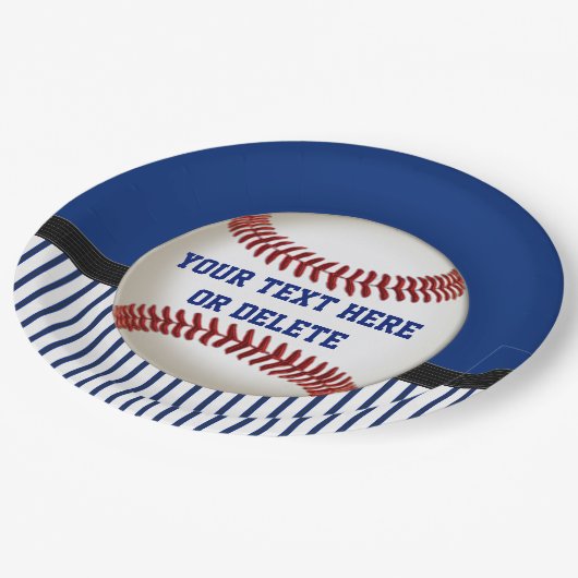 Persoonlijk Baseball Paper Bord Red, White Blue (Gekanteld)