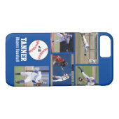 Persoonlijk Baseball Photo Collage Name Team Case-Mate iPhone Case (Achterkant (Horizontaal))