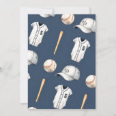 Persoonlijk Baseball Rookie Baby shower Kaart (Achterkant)