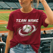 Persoonlijk Baseball Speldag Team T-shirt