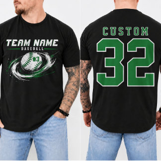 Persoonlijk Baseball Speldag Team T-shirt