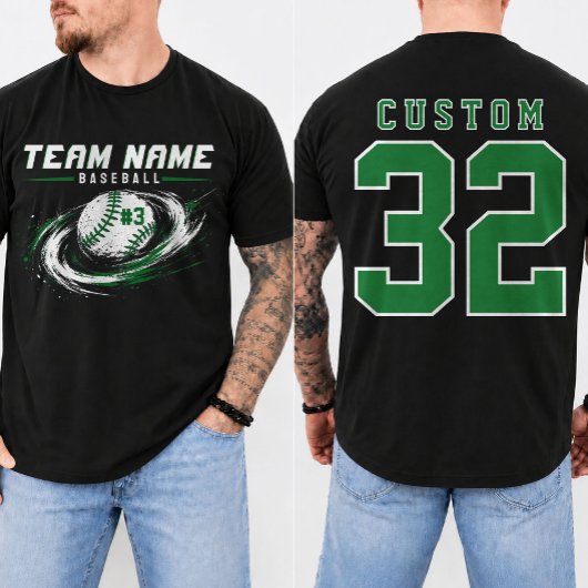 Persoonlijk Baseball Speldag Team T-shirt