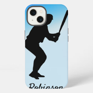 Persoonlijk Baseball Speler Blauw Sport iPhone 13 Hoesje