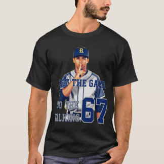Persoonlijk Baseball Speler Stilte Gebaar Shi T-shirt