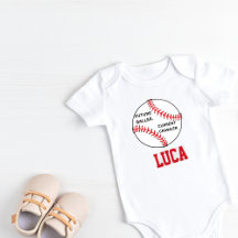 Persoonlijk Baseball Sport Thema Bodysuit
