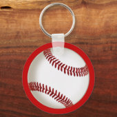Persoonlijk Baseball Team geeft uw KLEUREN, TEKST Sleutelhanger (Achterkant)