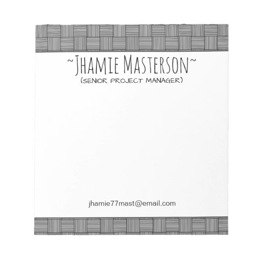 Persoonlijk basisweerwoord notitieblok (Voorkant)