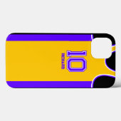 Persoonlijk Basketbal Fan Jersey Naam en Nummer Case-Mate iPhone Case (Achterkant (horizontaal))