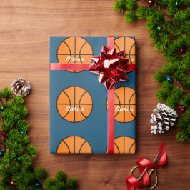 Persoonlijk basketbal inpakpapier