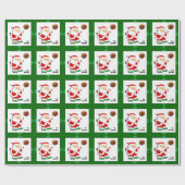 Persoonlijk basketbal kerstcadeau cadeaupapier (Vlak)