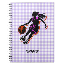 Persoonlijk basketbal meisjes notitieboek