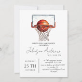 Persoonlijk basketbal thema Baby shower tekst Kaart (Voorkant)