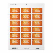 Persoonlijk Basketbalboek Bord Etiket (Full Sheet)