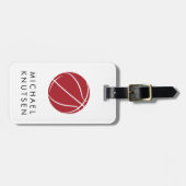 Persoonlijk Basketball Bagagelabel (Voorkant horizontaal)