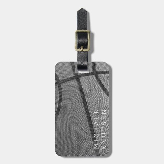 Persoonlijk Basketball Bagagelabel (Voorkant verticaal)
