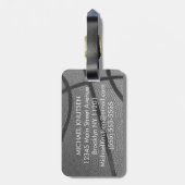 Persoonlijk Basketball Bagagelabel (Achterkant verticaal)