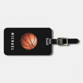 Persoonlijk Basketball Bagagelabel (Voorkant horizontaal)