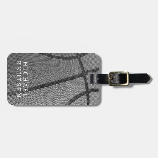 Persoonlijk Basketball Bagagelabel (Voorkant horizontaal)