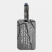 Persoonlijk Basketball Bagagelabel (Achterkant verticaal)