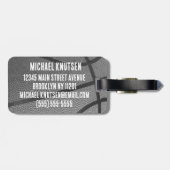 Persoonlijk Basketball Bagagelabel (Achterkant horizontaal)