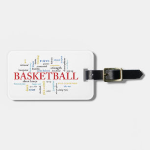 Persoonlijk Basketball Coach Hartelijk dank in woo Bagagelabel
