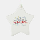 Persoonlijk Basketball Coach Hartelijk dank in woo Keramisch Ornament (Rechts)