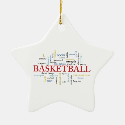 Persoonlijk Basketball Coach Hartelijk dank in woo Keramisch Ornament (Voorkant)