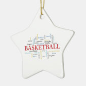 Persoonlijk Basketball Coach Hartelijk dank in woo Keramisch Ornament (Links)