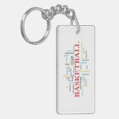 Persoonlijk Basketball Coach Hartelijk dank in woo Sleutelhanger (Voorkant Links)