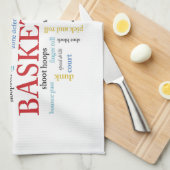 Persoonlijk Basketball Coach Hartelijk dank in woo Theedoek (Quarter Fold)