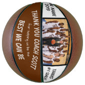 Persoonlijk Basketball Coach Team Foto Hartelijk d Basketbal (Verticaal)