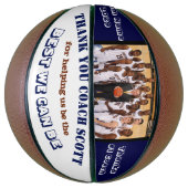 Persoonlijk Basketball Coach Team Foto Hartelijk d Basketbal (Verticaal)