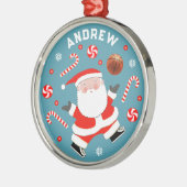 Persoonlijk Basketball Collectible Metaal Ornament (Links)