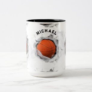 Persoonlijk Basketball Collectible Tweekleurige Koffiemok