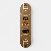 Persoonlijk basketball "Fly High"-skateboard Persoonlijk Skateboard (Voorkant)