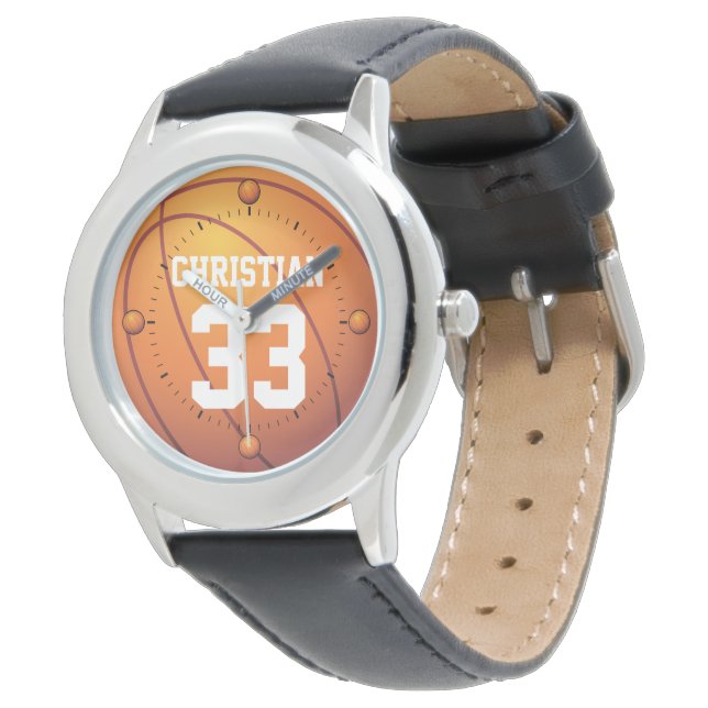 Persoonlijk Basketball Horloge (Gekanteld)