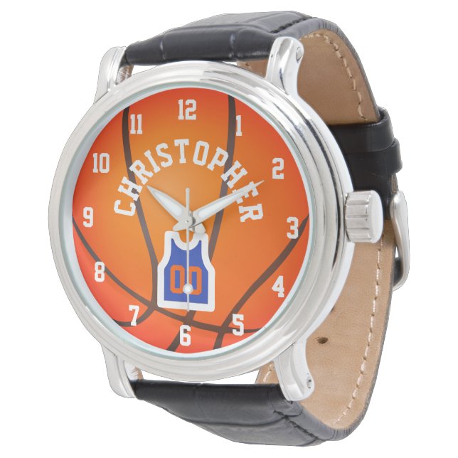 Persoonlijk Basketball Horloge (Gekanteld)
