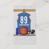 Persoonlijk Basketball Jersey (LBO) Visitekaartje (Achterkant)