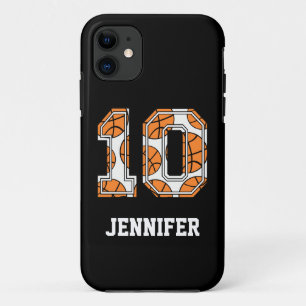 Persoonlijk Basketball Number 10 Case-Mate iPhone Case