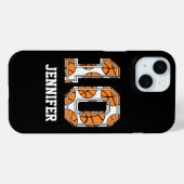 Persoonlijk Basketball Number 10 Case-Mate iPhone Case (Achterkant (horizontaal))