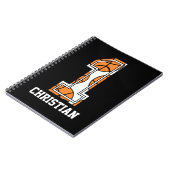 Persoonlijk Basketball Number 1 Notitieboek (Linkerzijde)