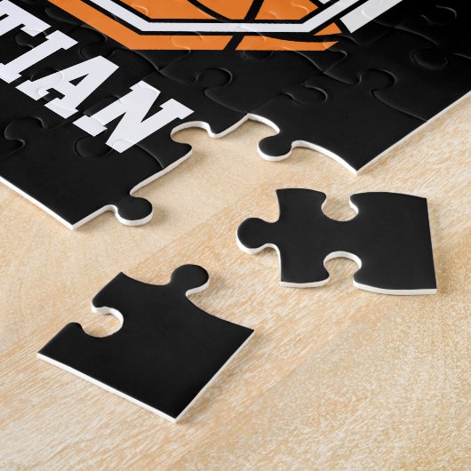 Persoonlijk Basketball Number 6 Legpuzzel (Zijkant)