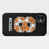 Persoonlijk Basketball Number 8 Case-Mate iPhone Case (Achterkant (horizontaal))