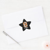 Persoonlijk Basketball Number 8 Ster Sticker (Envelop)
