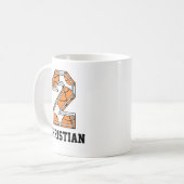 Persoonlijk Basketball Nummer 2 Koffiemok (Voorkant links)