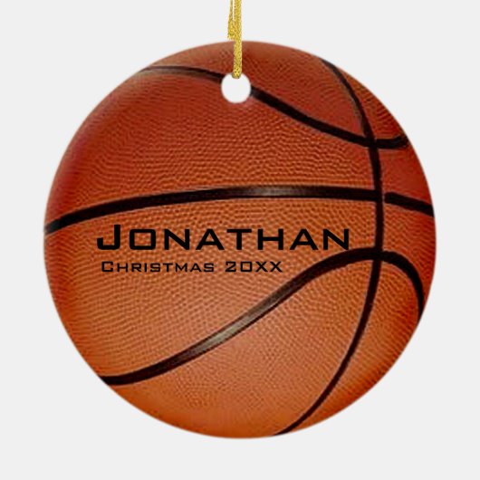 Persoonlijk Basketball Ornament (Achterkant)
