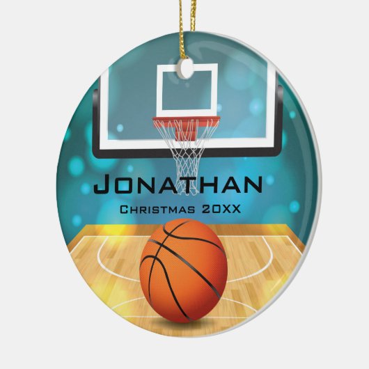 Persoonlijk Basketball Ornament (Links)