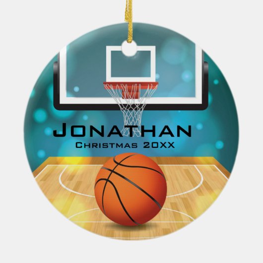 Persoonlijk Basketball Ornament (Achterkant)